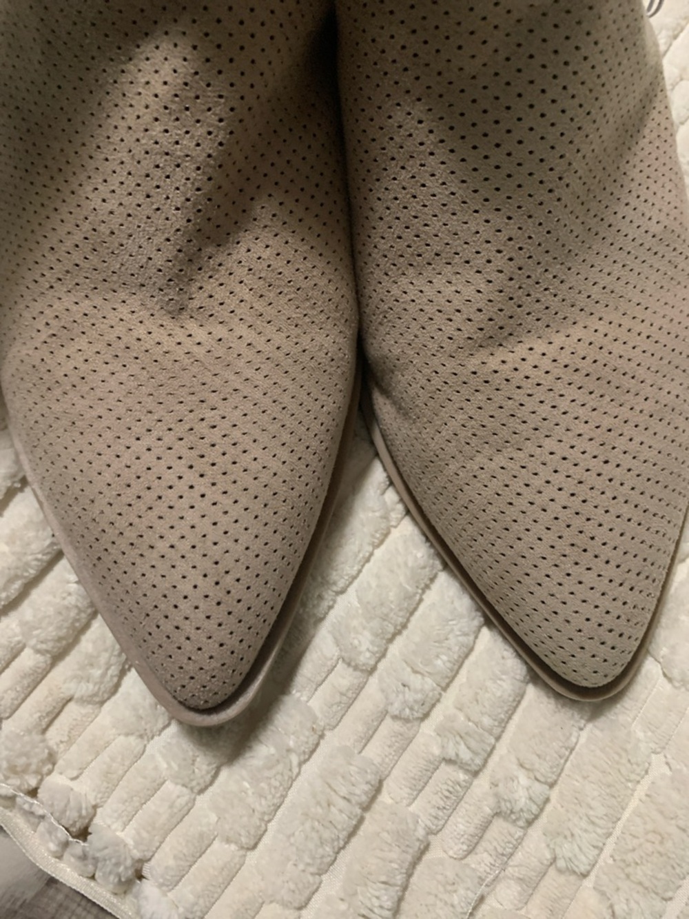 Universal Thread Taupe Perforated Pointed Toe Slip-On Mules - Picture 6 of 6